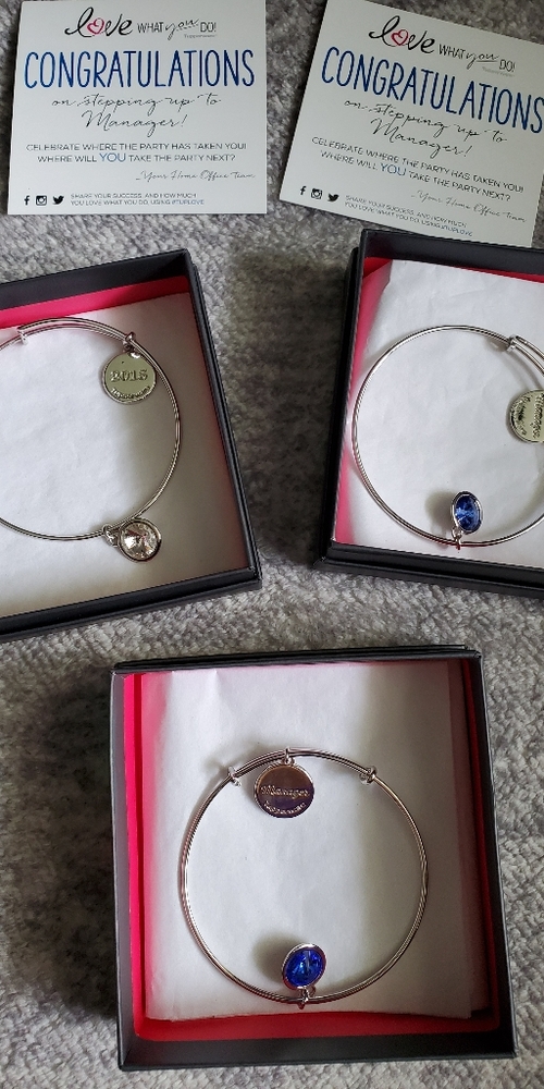 Three Tupperware Consultant Manager Award Bracelet